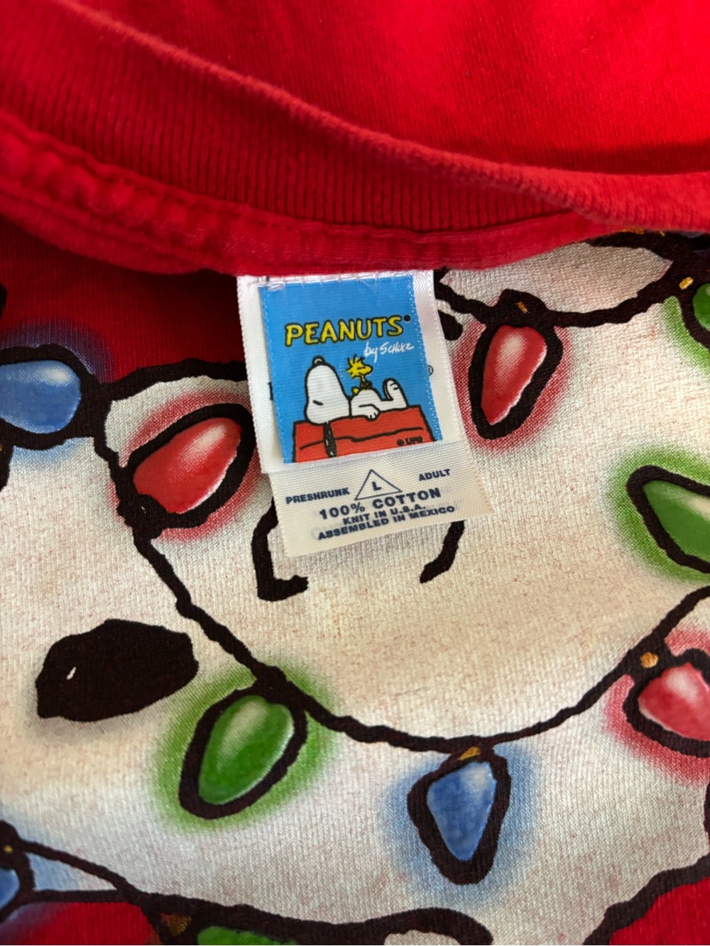 Vintage Peanuts Snoopy Christmas T-Shirt - Picture 3 of 3